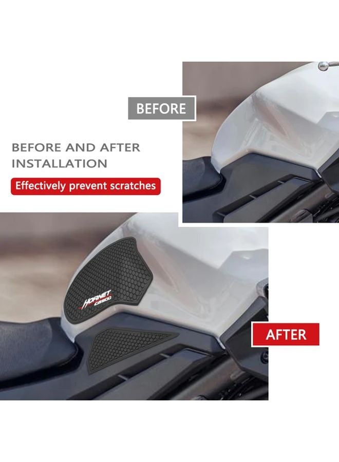 Black Fuel Tank Traction Pad Anti Slip Sticker For Honda CB500 Hornet 2024 2025 - Image 4